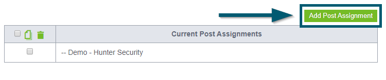 Assigning a User to a Post – Guardtek & Smartforce