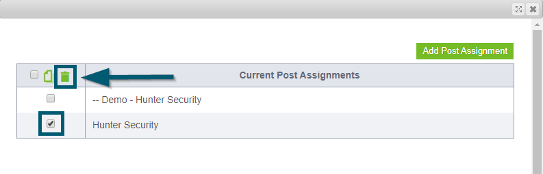 Assigning a User to a Post – Guardtek & Smartforce